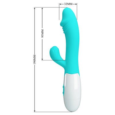 Pretty Love Snappy Rabbit Vibrator (teal)