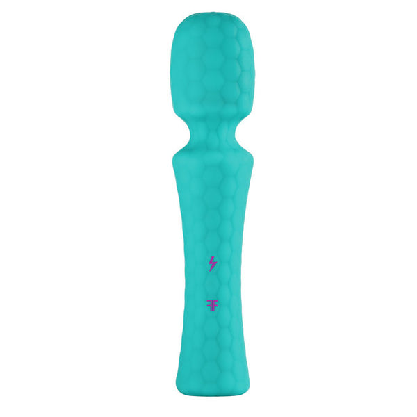FemmeFunn Ultra Wand Teal | Rechargeable Silicone Massage Wand Vibrator ...