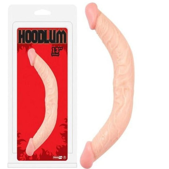 Hoodlum Tapered Super Flexible Double Ended Double Penetration Realistic Dildo 13 inch