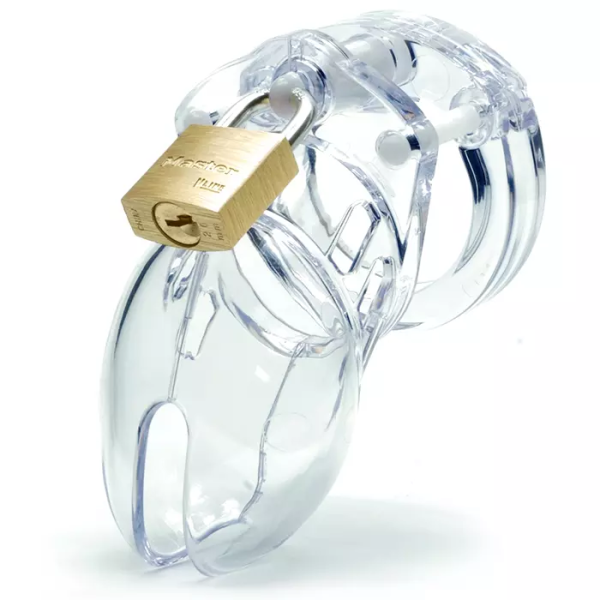 CB 6000S Clear - Male Chastity Cock Cage Kit