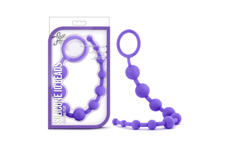 Luxe Silicone 10 Beads Purple