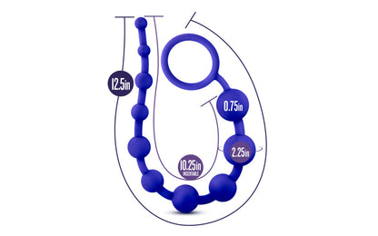 Luxe Silicone 10 Beads Indigo