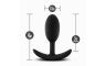 Anal Adventures Platinum Silicone Vibra Slim Plug Medium