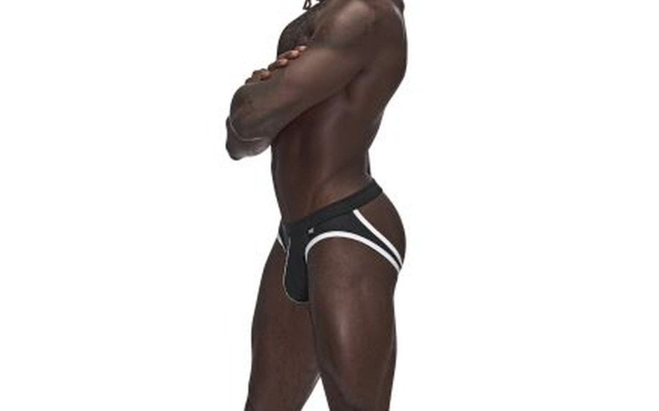 Male Power Sport Mesh Jock Black