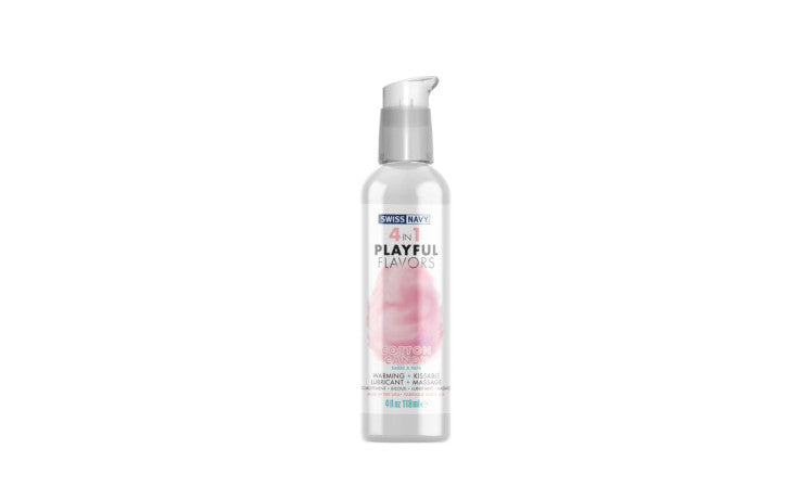 Playful Flavors 4-in-1 Cotton Candy Warming Lubricant – 4oz (118ml)