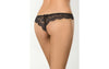 Brazilian Open Crotch Panty Black SMALL