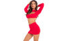 Stop and Stare 2-Piece Skirt Set Red M/L