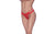 Cross Strap Split Thong Red S/M