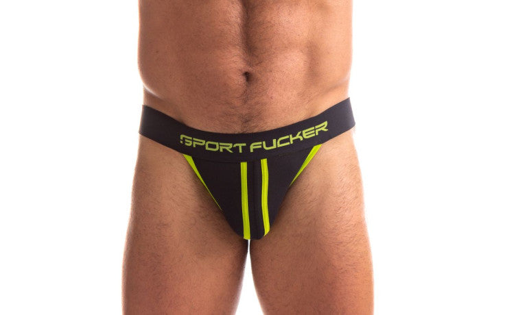 Sport Fucker Jersey Jock Black/Green Large