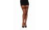 Dreamgirl Back Seam Fishnet Thigh High Stockings Espresso-O/S