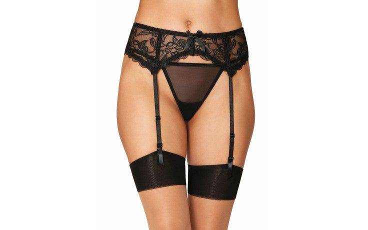 Dreamgirl Lace Garter Belt Black 8735 O/S