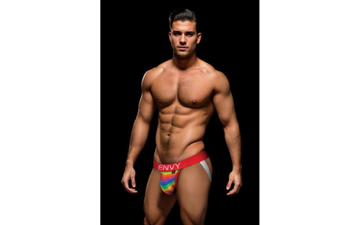 Envy Rainbow Pride Jock Red S/M