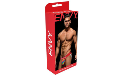 Envy Rainbow Pride Jock Red S/M