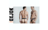 Oxballs Slingjock Upthrust Slider-Strap Jock Black Iron Medium
