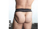 Oxballs Slingjock Upthrust Slider-Strap Jock Black Iron Small