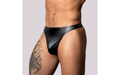 Male Power Liquid Onyx 2.0 Wet Look Thong