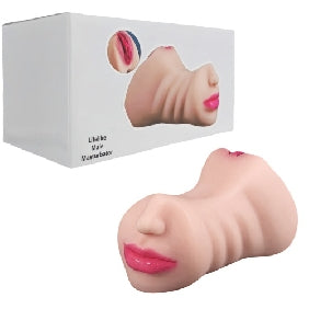 Realistic TPE Male Masturbator with Nose & Mouth - Flesh Tone