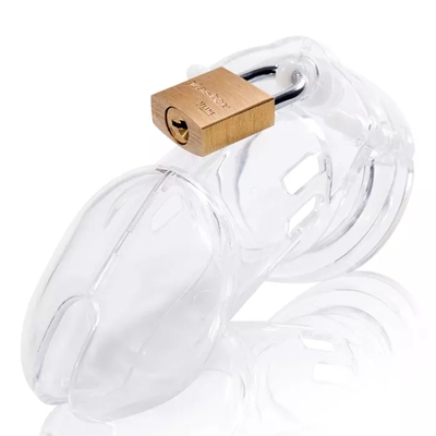 CB 6000 Clear - Male Chastity Cock Cage Kit