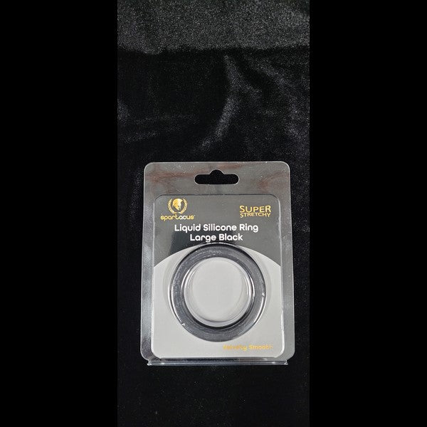 SPARTACUS Liquid Silicone C-Ring - Black, Large