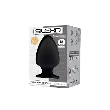 SILEXD Silicone Butt  Plug Model 1 Medium Black