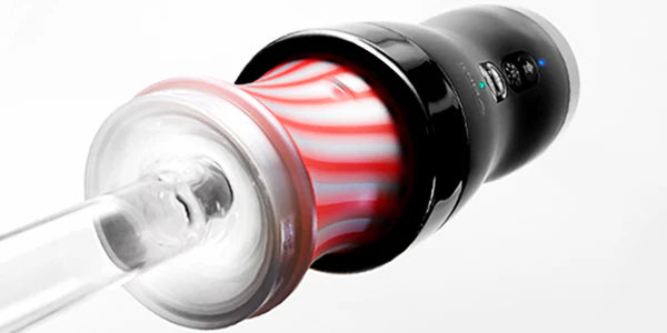 Rolling Tenga Gyro Roller Cup Original Red and Silver Stripes