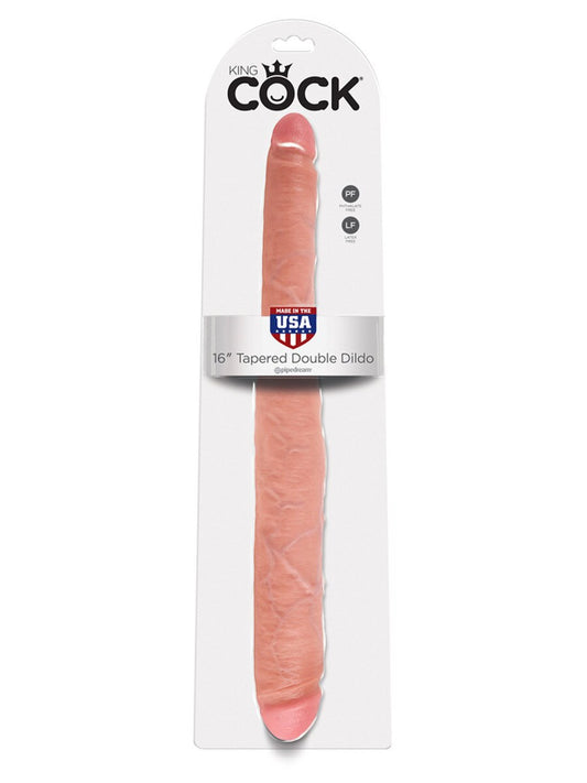 King Cock 16 inch Tapered Double Flesh