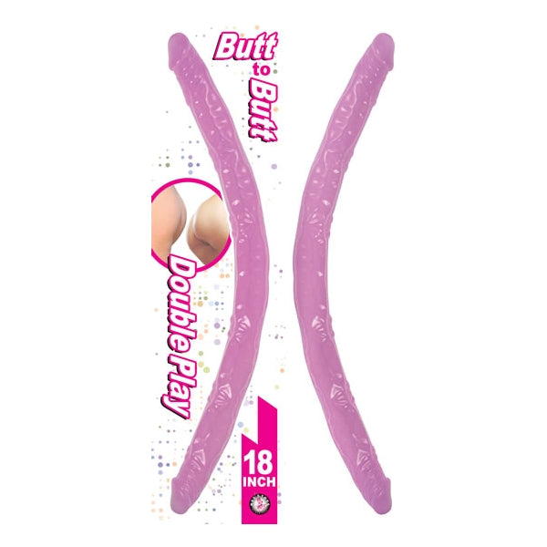 Double Play 18-Inch Bendable Double-Ended Dildo - Pink
