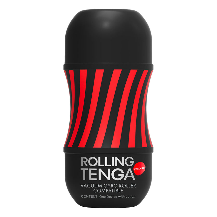 Rolling Tenga Gyro Roller Cup Strong Black red Stripes