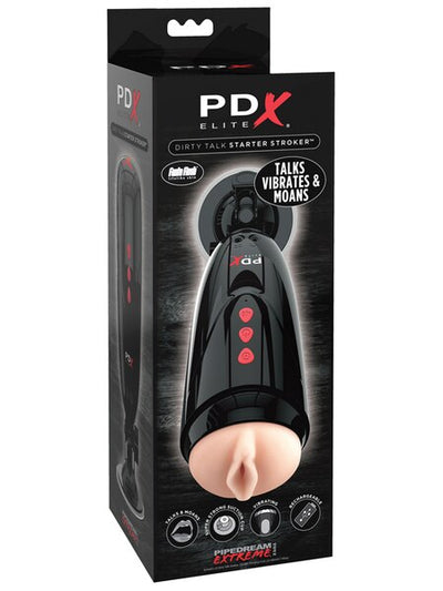 PDX ELITE Dirty Talk Starter Stroker