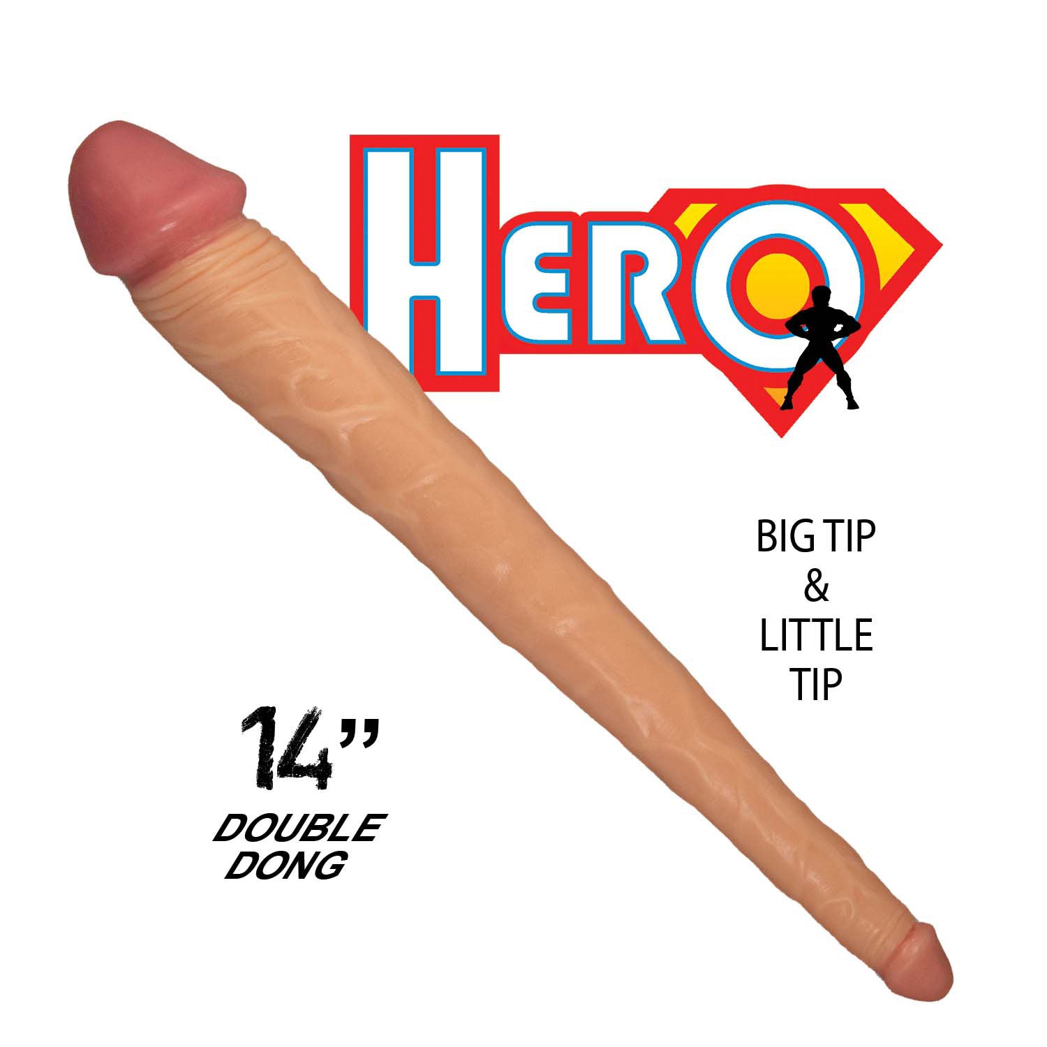 HERO 14" DOUBLE DONG-WHITE