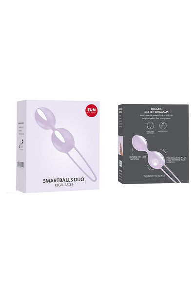 Smartballs Duo Kegel Balls White & Pastel Lilac - Premium Pelvic Floor Exerciser