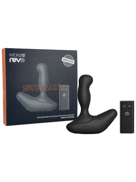 Nexus Revo Stealth Remote Control Rotating Prostate Massager Black