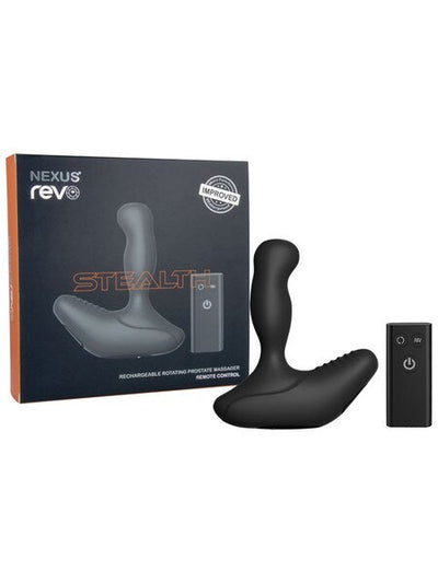 Nexus Revo Stealth Remote Control Rotating Prostate Massager Black