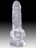 King Cock Clear 4 inch Cock with Balls