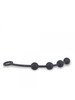 EXCITE Medium Silicone Anal Beads - Black