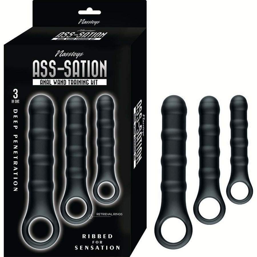 ASS-SATION ANAL WAND TRAINING KIT-BLACK