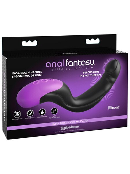 Anal Fantasy Elite Hyper-Pulse P-Spot Massager - Black