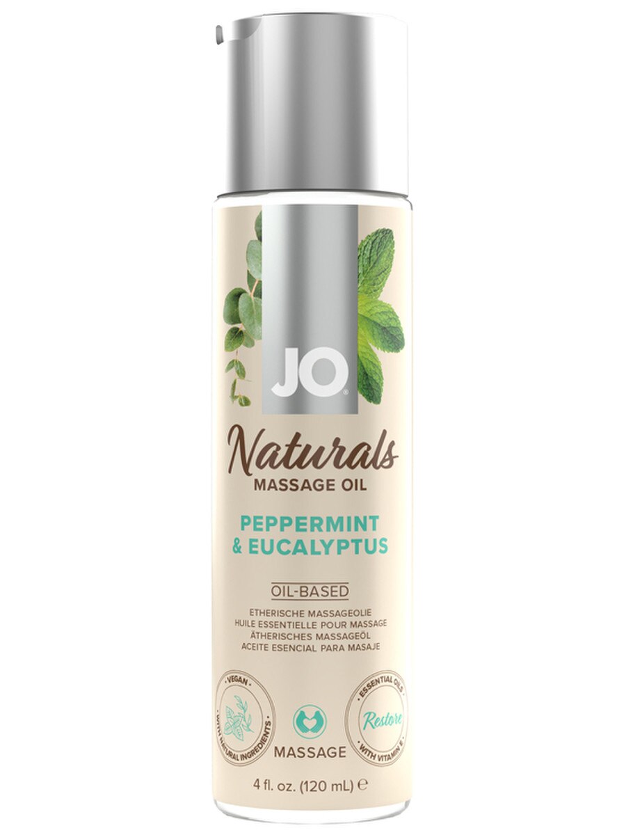 JO Naturals Peppermint & Eucalyptus Massage 4 floz / 120 mL