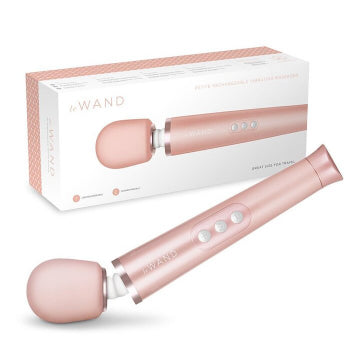 Le Wand Petite Rechargeable Wand Massager Rose Gold - Premium Personal Massager