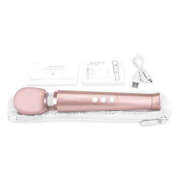 Le Wand Petite Rechargeable Wand Massager Rose Gold - Premium Personal Massager