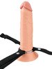 Fantasy X-Tensions Elite 8 in. Silicone Hollow Strap-on Dual Density Light