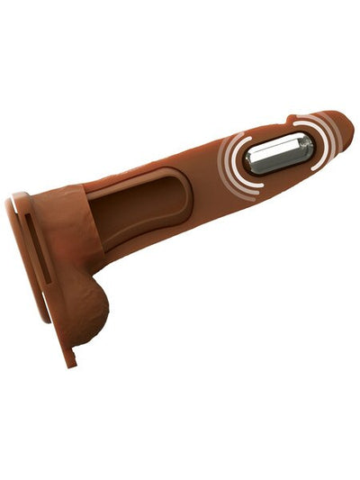 Fantasy X-Tensions Elite Vibrating Hollow Silicone Strap-On 7 inch Brown