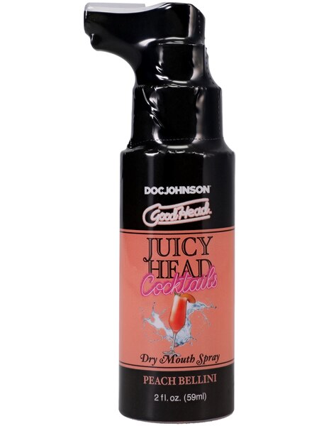 GoodHead Juicy Head Cocktails Dry Mouth Spray Peach Bellini 2 fl. oz