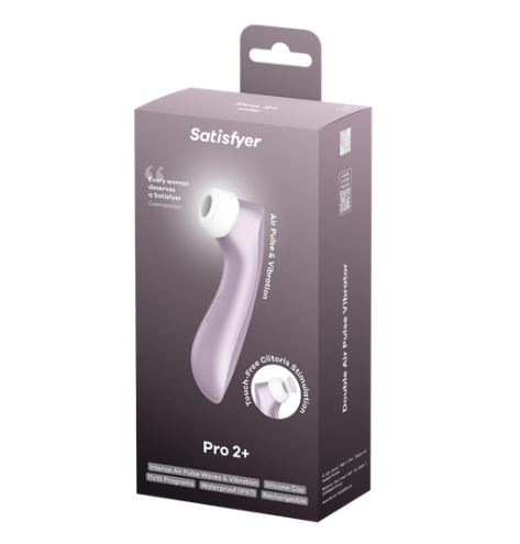 Satisfyer PRO 2 + Vibrating Clitoral Air Pulse Stimulator Violet