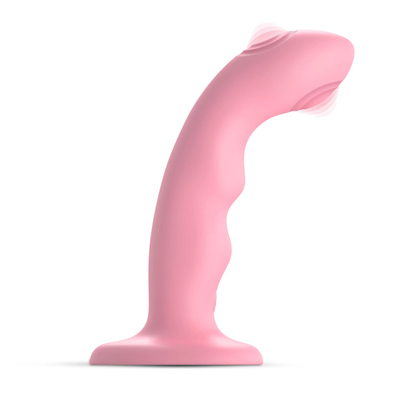 STRAP-ON-ME Tapping Dildo Wave - Coral Pink