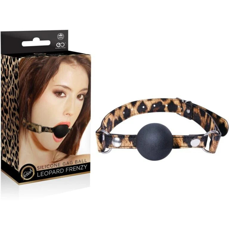 Leopard Frenzy - Silicone Ball Gag