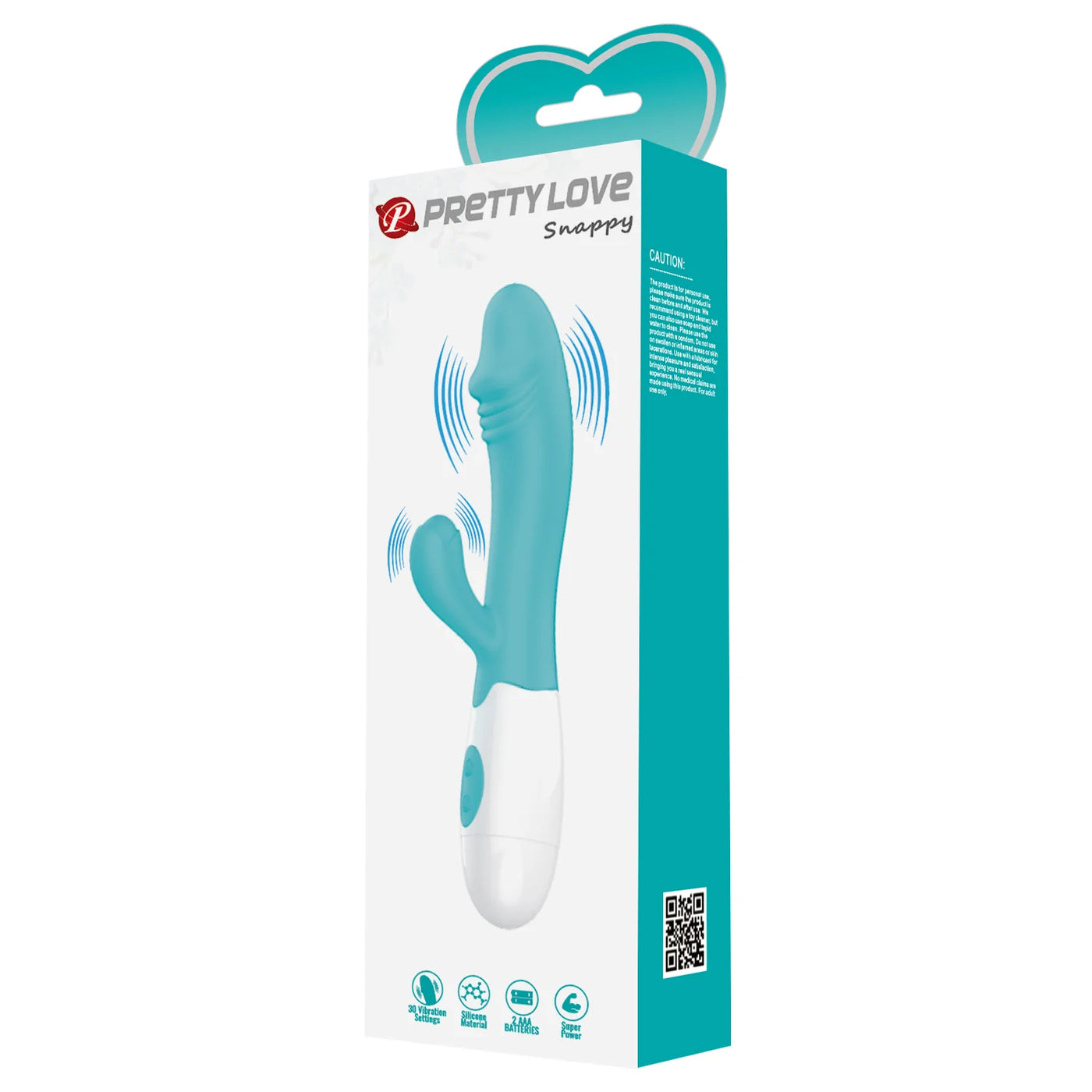 Pretty Love Snappy Rabbit Vibrator (teal)
