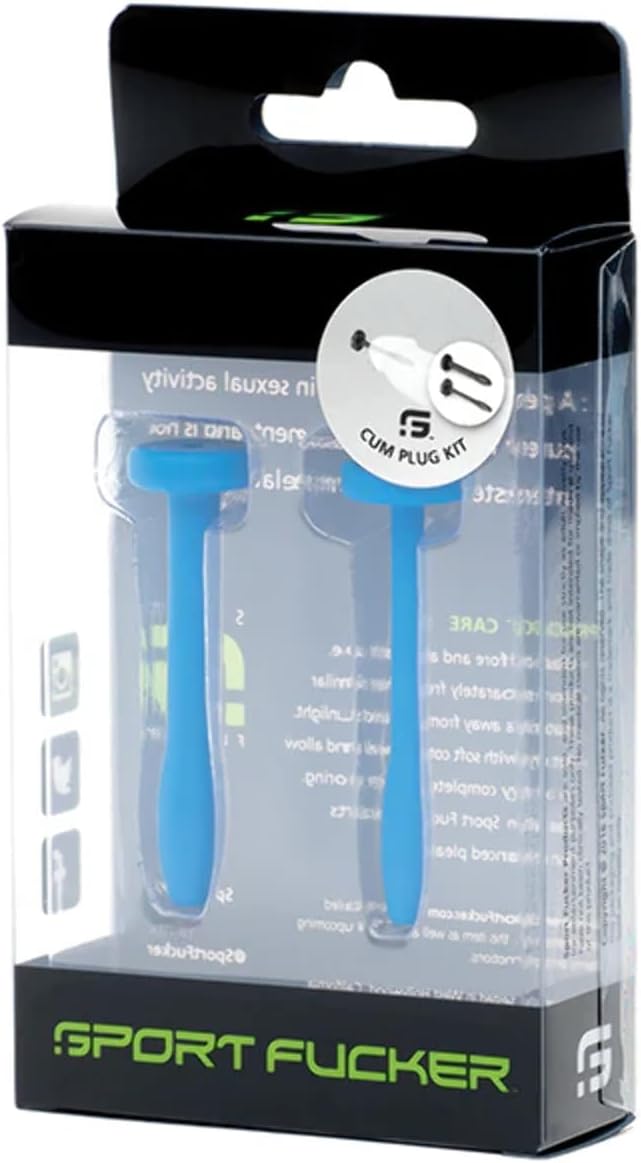Cum Plug Kit – Blue | 2-Piece Medical Grade Silicone Urethral Sound Set
