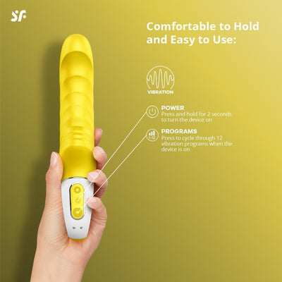 Satisfyer Yummy Sunshine G-Spot Vibrator - Rechargeable Yellow Couples Toy