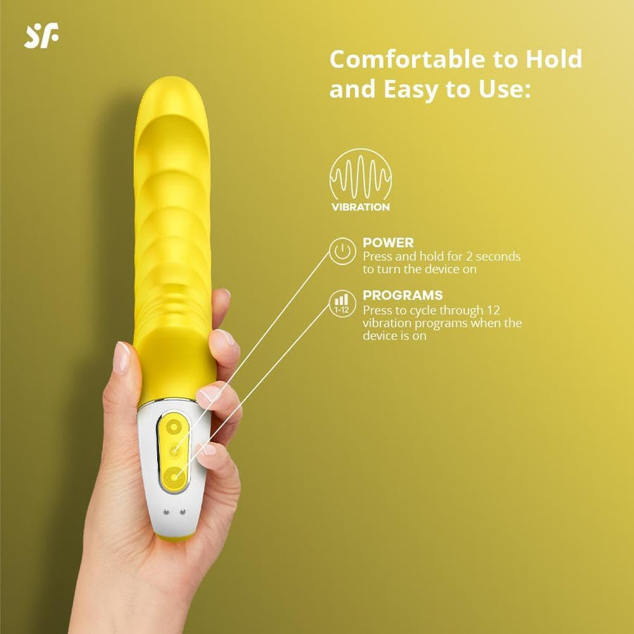 Satisfyer Yummy Sunshine G-Spot Vibrator - Rechargeable Yellow Couples Toy